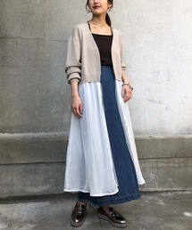 &g'aime | 【&g'aime】楊柳レイヤードロングカーディガン(カーディガン/ボレロ)