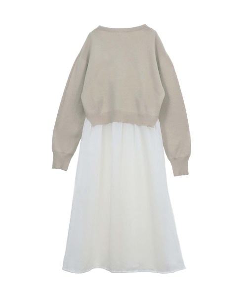 &g'aime(アンジェム)の「【&g'aime】楊柳レイヤードロングカーディガン/シースルーカーディガン(カーディガン/ボレロ・レディース・ブラック/ライトグレー/ライトベージュ・FREE)」の22枚目の写真