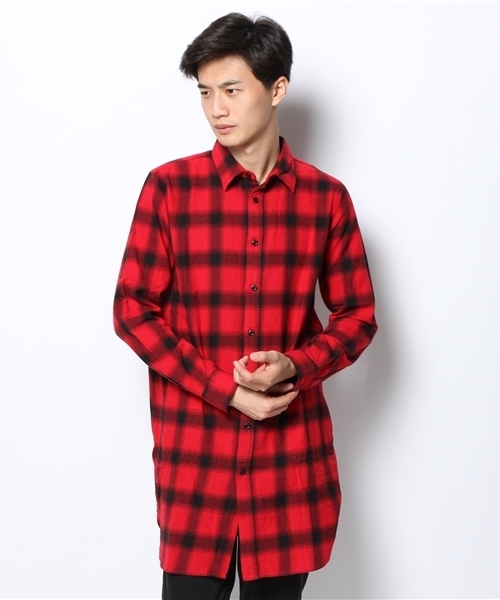 WEGO(ウィゴー)の「WEGO/ロングチェックネルシャツ(シャツ/ブラウス・メンズ・ブルー/レッド・MEDIUM/LARGE)」の11枚目の写真
