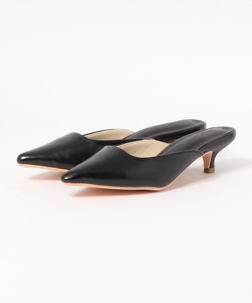 KOBE LETTUCE（コウベレタス）の「キトゥンヒールミュール（サンダル・レディース・ホワイト/ブラック/ベージュ/パープル/シルバー/キャメル・LL/S/M/L）」の22枚目の写真