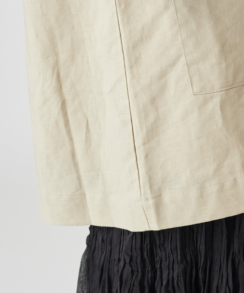 mystic（ミスティック）の「麻混テーラージャケット（テーラードジャケット・レディース・ブラック/ベージュ/オリーブ/カーキ・FREE）」の11枚目の写真
