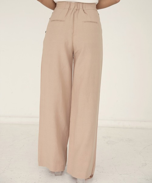 ALEXIA STAM(アリシアスタン)の「Side Button Pants/サイドボタンパンツ(その他パンツ・レディース・ブラック/ベージュ・S/M)」の9枚目の写真