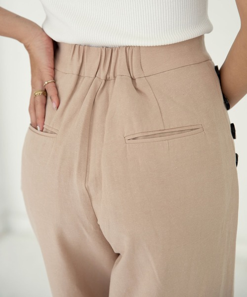 ALEXIA STAM(アリシアスタン)の「Side Button Pants/サイドボタンパンツ(その他パンツ・レディース・ブラック/ベージュ・S/M)」の10枚目の写真