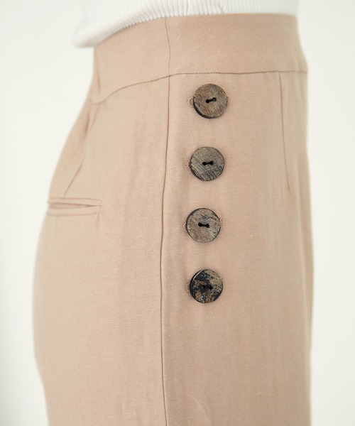 ALEXIA STAM(アリシアスタン)の「Side Button Pants/サイドボタンパンツ(その他パンツ・レディース・ブラック/ベージュ・S/M)」の11枚目の写真