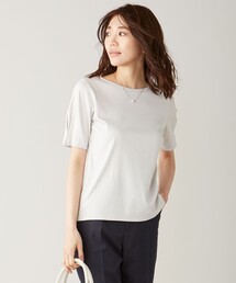 【WEB限定色あり】コットンリブスムース クルーネックTシャツ