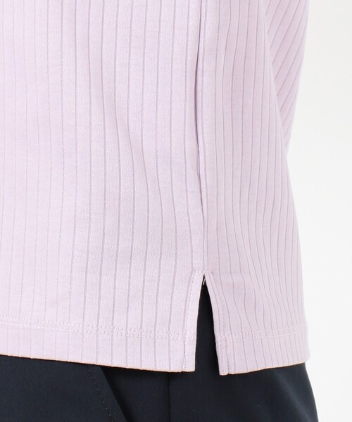 J.PRESS Ladies（J.プレス レディス）の「【WEB限定色あり】コットンリブスムース クルーネックTシャツ（Tシャツ/カットソー・レディース・ライトグレー系/ブルー系・SMALL）」の10枚目の写真