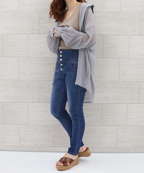 PairPair（ペアペア）の「レースインナー（タンクトップ・レディース・オフホワイト/モカ・FREE）」の9枚目の写真