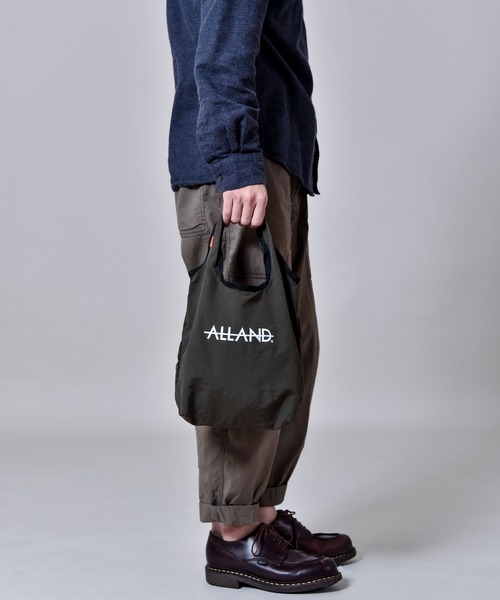 ALLAND(オルランド)の「【ALLAND(オルランド)】DEFO LUNCH TOTE (ランチトート)【新登場】(エコバッグ/サブバッグ)」|オリーブ