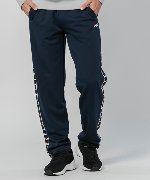 FILA(フィラ)の「【FILA】ストレートロングパンツ / ジャージパンツ(その他パンツ・メンズ・ブラック/ネイビー・MEDIUM/LARGE/X-LARGE)」の1枚目の写真