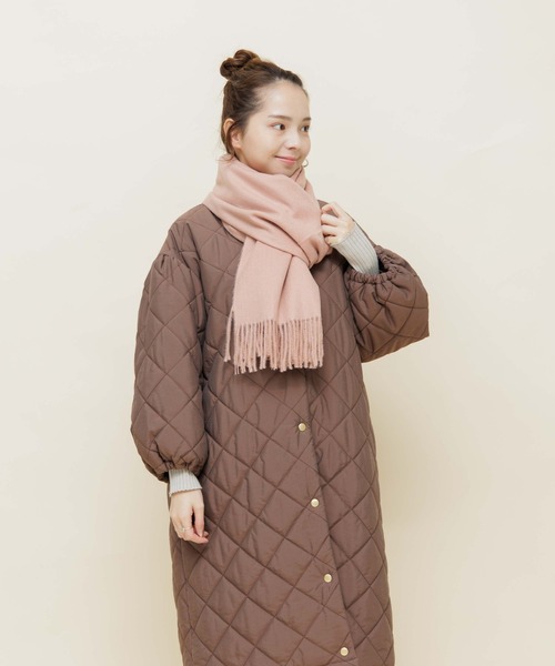 flower(フラワー)の「スムースマフラー(マフラー・レディース・アイボリー/グレー/ベージュ/ブルー/ピンク・FREE)」の16枚目の写真