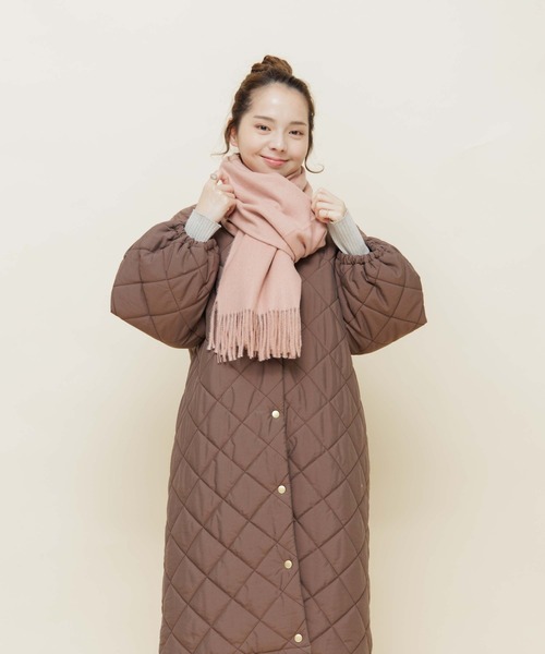 flower(フラワー)の「スムースマフラー(マフラー・レディース・アイボリー/グレー/ベージュ/ブルー/ピンク・FREE)」の17枚目の写真