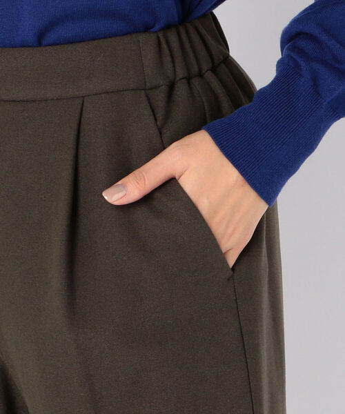 NOLLEY’S（ノーリーズ）の「[新色追加]両面起毛イージータックパンツ（その他パンツ・レディース・ブラック/オリーブ/ベージュ/ホワイト・36/38/34/40）」の9枚目の写真