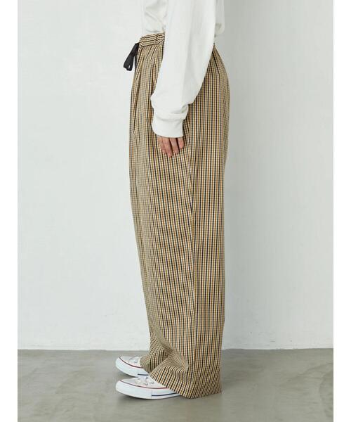 AMERICAN HOLIC(アメリカンホリック)の「ドロストイージーイドパンツ *(その他パンツ・レディース・その他12/ストライプ/その他5・M/L)」の6枚目の写真