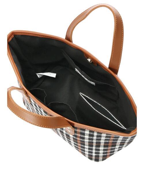 AMERICAN HOLIC（アメリカンホリック）の「チェック柄トート（トートバッグ・レディース・ブラック/ベージュ/オフホワイト・FREE）」の11枚目の写真