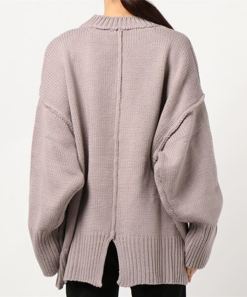 rps（アールピーエス）の「アウトシームワイドニットプルオーバー（ニット/セーター・レディース・ラベンダー/グリーン/ベージュ・M）」の17枚目の写真