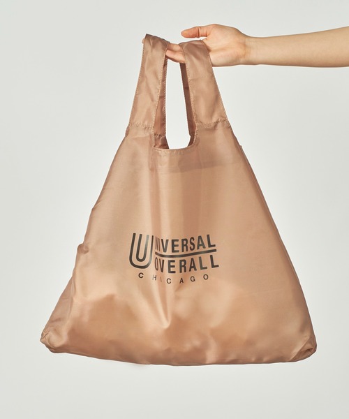 UNIVERSAL OVERALL（ユニバーサルオーバーオール）の「【UNIVERSAL OVERALL】SUVO-004 カラビナ付きエコバッグ（エコバッグ/サブバッグ・メンズ・ブラック/カーキ/オレンジ/ダークベージュ・FREE）」の3枚目の写真
