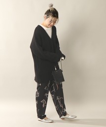 MAYUGE　テキスト馬柄パンツ notch.（ノッチ）の「馬柄テーパードパンツ（その他パンツ