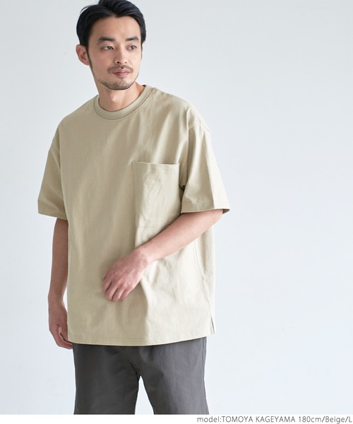 coca（coca）（コカ）の「ヘビーウェイトバックバンダナプリントTシャツ（Tシャツ/カットソー・メンズ・ホワイト/ベージュ・MEDIUM/LARGE）」の9枚目の写真