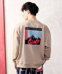 TopIsm | 【2021SS】ワイドシルエット 転写バックプリント トレーナー スウェット(Tシャツ/カットソー)