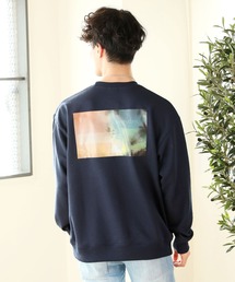 TopIsm | 【2021SS】ワイドシルエット 転写バックプリント トレーナー スウェット(Tシャツ/カットソー)