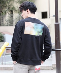 TopIsm | 【2021SS】ワイドシルエット 転写バックプリント トレーナー スウェット(Tシャツ/カットソー)