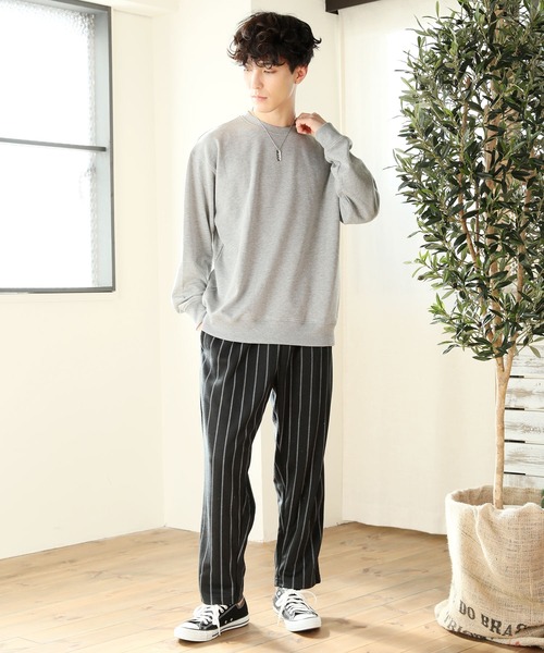 TopIsm(トップイズム)の「ワイドシルエット バックプリント スウェット(Tシャツ/カットソー・メンズ・ブラック/パープル/ネイビー/グレー/ベージュ系その他/ベージュ・M/L)」の10枚目の写真