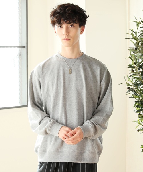 TopIsm(トップイズム)の「ワイドシルエット バックプリント スウェット(Tシャツ/カットソー・メンズ・ブラック/パープル/ネイビー/グレー/ベージュ系その他/ベージュ・M/L)」の11枚目の写真