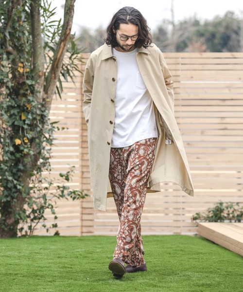 CAMBIO(カンビオ)の「mj7800-MACLOWLY ステンカラーコート(ステンカラーコート・メンズ・サックスブルー/ピンク/サンドベージュ/ネイビー・L/M)」の16枚目の写真