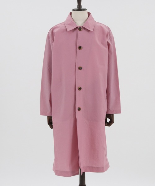 CAMBIO(カンビオ)の「mj7800-MACLOWLY ステンカラーコート(ステンカラーコート・メンズ・サックスブルー/ピンク/サンドベージュ/ネイビー・L/M)」の8枚目の写真