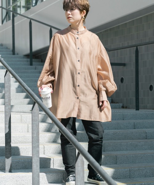 セール】バルーン袖シアーシャツ／【WEB/EC限定商品】（シャツ