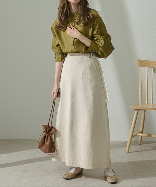 Ambre Neige(アンブルネージュ)の「バルーン袖シアーシャツ/【WEB/EC限定商品】(シャツ/ブラウス・レディース・オリーブ/クリアブラウン/グレイッシュベージュ・FREE)」の19枚目の写真