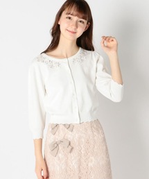 フルール刺繍フェアリーカーディガン