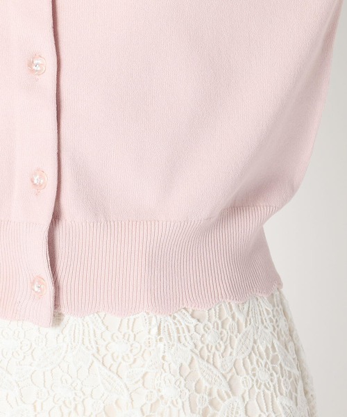 LODISPOTTO（ロディスポット）の「フルール刺繍フェアリーカーディガン（カーディガン/ボレロ・レディース・ホワイト/ネイビー/ピンク・MEDIUM）」の11枚目の写真