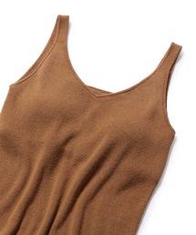 リブニットカップ付きキャミソール
