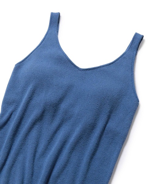 ROPE'(ロペ)の「リブニットカップ付きキャミソール(タンクトップ・レディース・ホワイト/ベージュ/ブルー・38)」の3枚目の写真