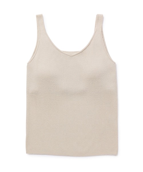 ROPE'(ロペ)の「リブニットカップ付きキャミソール(タンクトップ・レディース・ホワイト/ベージュ/ブルー・38)」の9枚目の写真