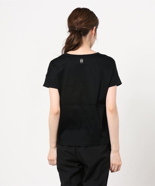 MAISON SCOTCH(メゾンスコッチ)の「半袖Tシャツ【161721】(Tシャツ/カットソー・レディース・ブラック/シャーベット/ホワイト・SMALL/X-SMALL)」の6枚目の写真