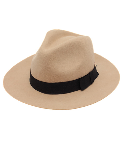 ROSE BUD(ローズバッド)の「S-LR-14207 FELT HAT(ハット・レディース・ブラック/グレー系その他/ネイビー/キャメル/ライトベージュ/アイボリー・ONE SIZE)」の4枚目の写真
