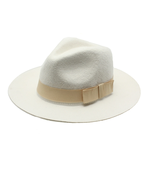 ROSE BUD(ローズバッド)の「S-LR-14207 FELT HAT(ハット・レディース・ブラック/グレー系その他/ネイビー/キャメル/ライトベージュ/アイボリー・ONE SIZE)」の2枚目の写真
