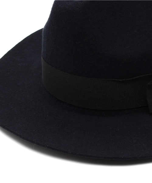 ROSE BUD(ローズバッド)の「S-LR-14207 FELT HAT(ハット・レディース・ブラック/グレー系その他/ネイビー/キャメル/ライトベージュ/アイボリー・ONE SIZE)」の11枚目の写真