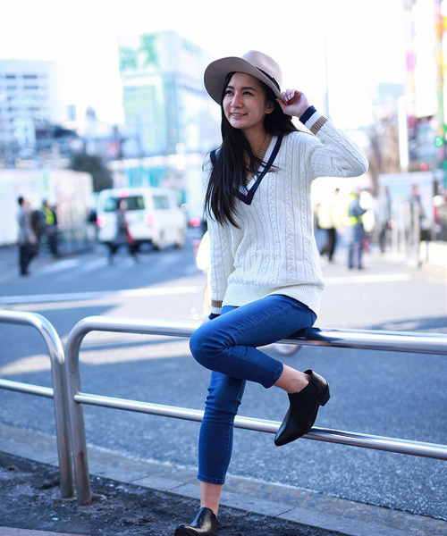 ROSE BUD(ローズバッド)の「S-LR-14207 FELT HAT(ハット・レディース・ブラック/グレー系その他/ネイビー/キャメル/ライトベージュ/アイボリー・ONE SIZE)」の15枚目の写真