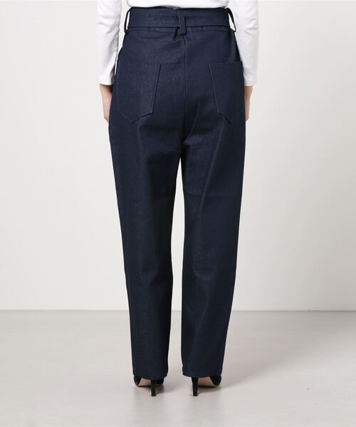 Figments(フィグメンツ)の「ベルテッドデニムパンツ(デニムパンツ・レディース・ブラック/インディゴブルー・FREE)」の10枚目の写真