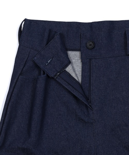 Figments(フィグメンツ)の「ベルテッドデニムパンツ(デニムパンツ・レディース・ブラック/インディゴブルー・FREE)」の7枚目の写真