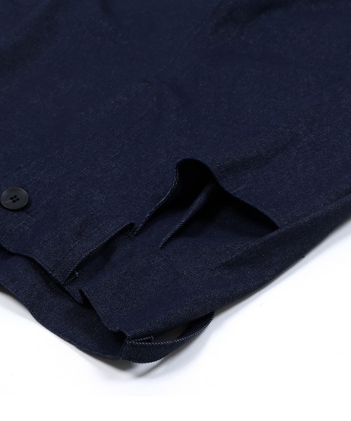 Figments(フィグメンツ)の「ベルテッドデニムパンツ(デニムパンツ・レディース・ブラック/インディゴブルー・FREE)」の3枚目の写真