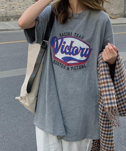 meJane（ミージェーン）の「ストリートプリントロゴカットTシャツ【ZOZOTOWN限定】（Tシャツ/カットソー・レディース・ホワイト/グレー/ブラウン・FREE）」の7枚目の写真