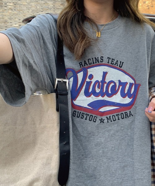 meJane（ミージェーン）の「ストリートプリントロゴカットTシャツ【ZOZOTOWN限定】（Tシャツ/カットソー・レディース・ホワイト/グレー/ブラウン・FREE）」の10枚目の写真