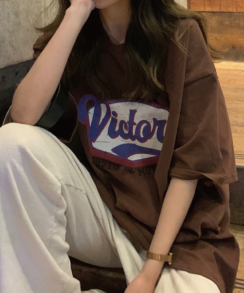 meJane（ミージェーン）の「ストリートプリントロゴカットTシャツ【ZOZOTOWN限定】（Tシャツ/カットソー・レディース・ホワイト/グレー/ブラウン・FREE）」の19枚目の写真