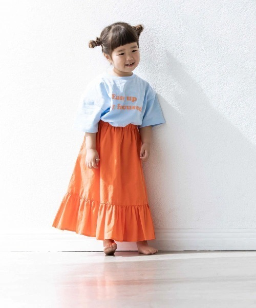 LOWRYS FARM（ローリーズファーム）の「コットンティアードスカート　948662（スカート・キッズ・アイボリー/ブラック/オレンジ・110cm/120cm/130cm）」の3枚目の写真