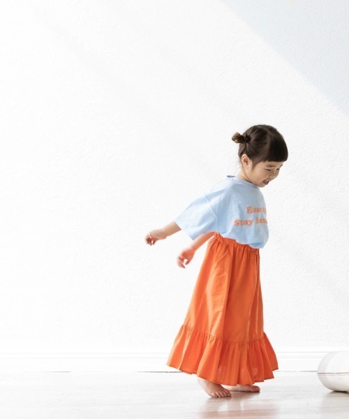 LOWRYS FARM（ローリーズファーム）の「コットンティアードスカート　948662（スカート・キッズ・アイボリー/ブラック/オレンジ・110cm/120cm/130cm）」の14枚目の写真