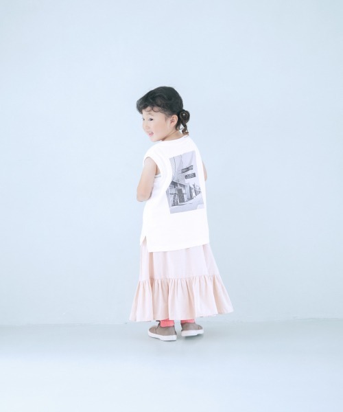 LOWRYS FARM（ローリーズファーム）の「コットンティアードスカート　948662（スカート・キッズ・アイボリー/ブラック/オレンジ・110cm/120cm/130cm）」の16枚目の写真